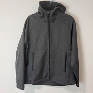Simms Womens Katafront Hoodie Jacket Large Gray Full Zip Fishing Shell